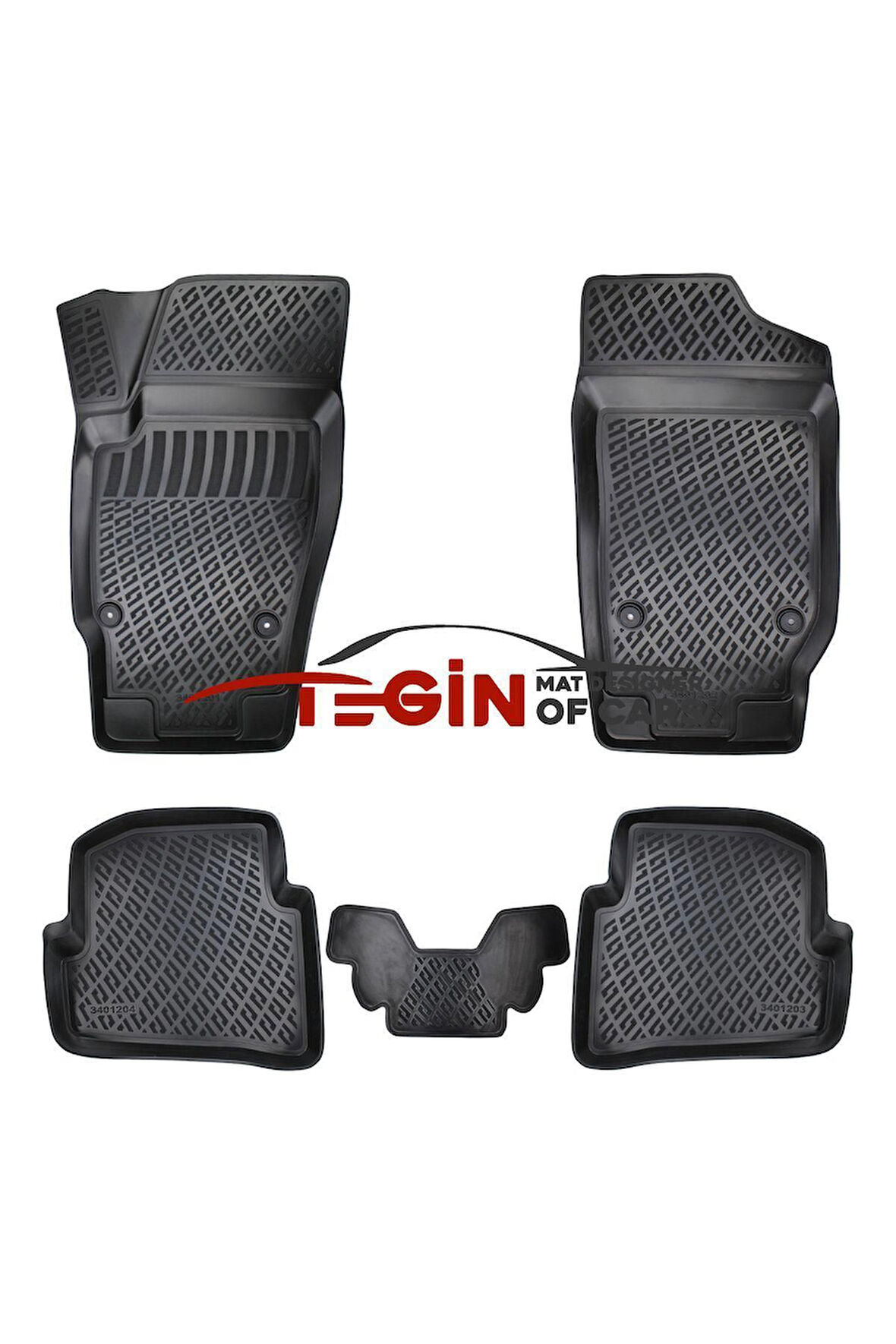 Seat İbiza IV 3D Havuzlu Paspas 2010 Siyah