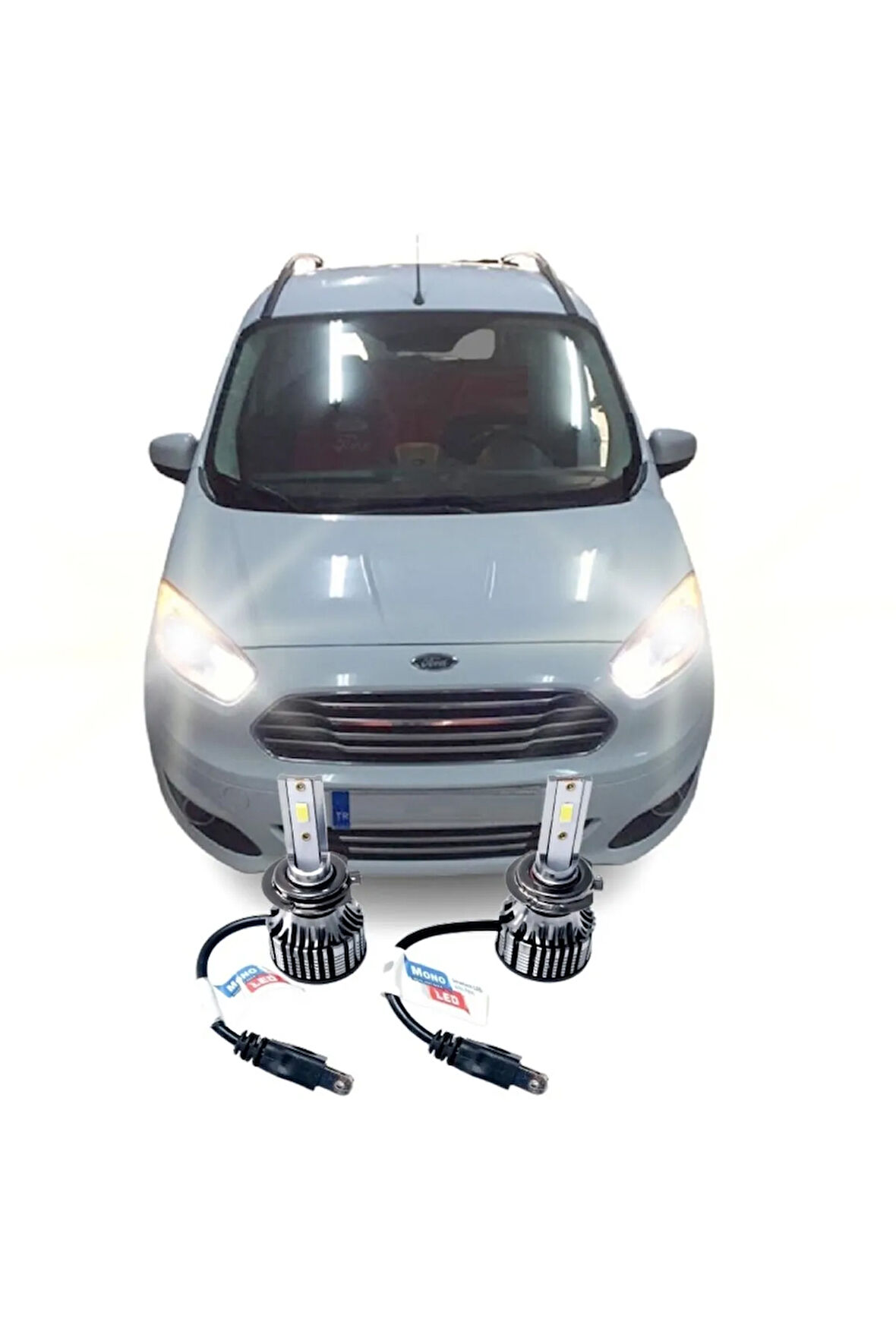 Ford Tourneo Courıer Led Kısa Far Ampulü Mono Led H7