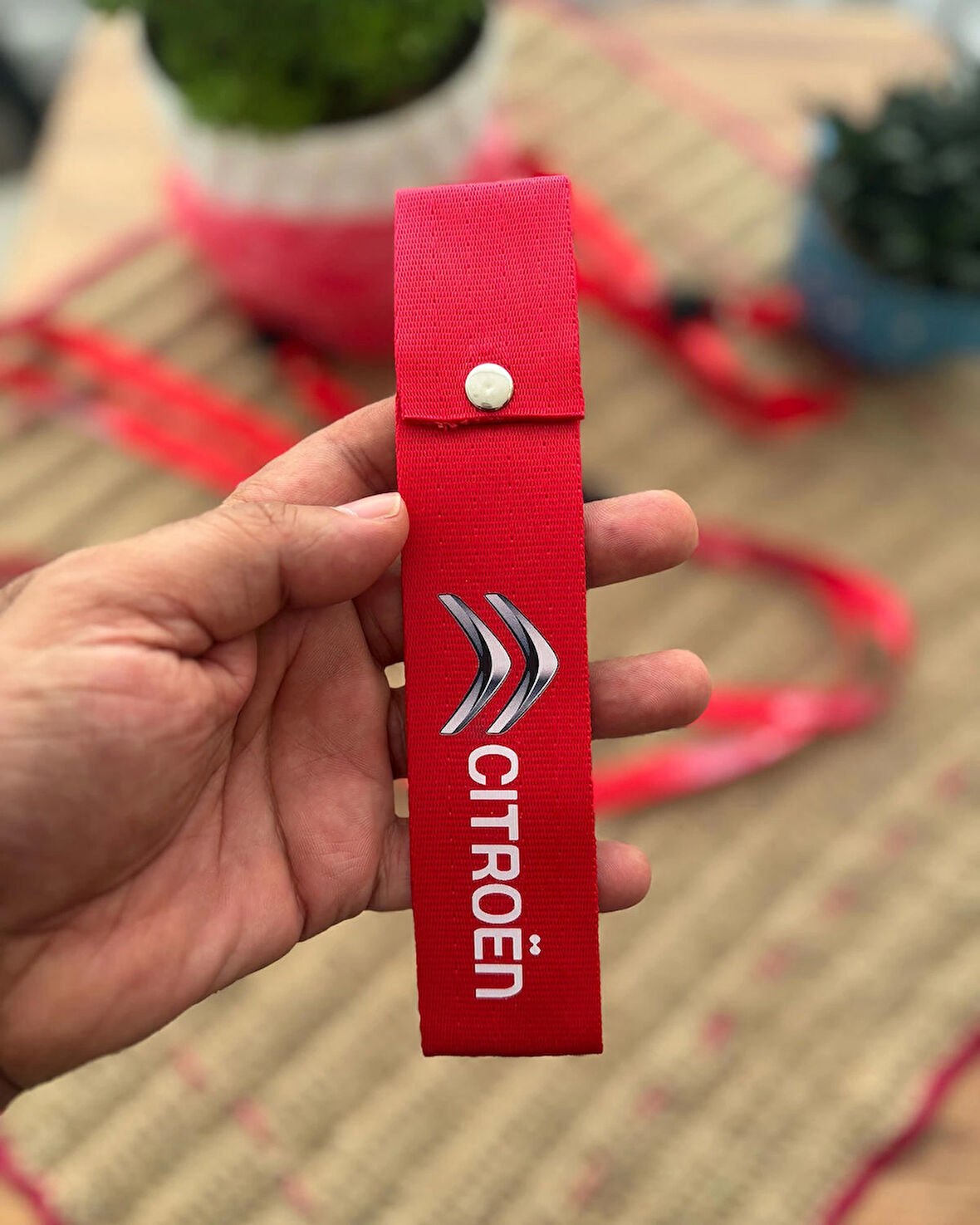 Citroen Tasarımlı, Kırmızı Renk Yüksek Kalite Tampon & Çeki ipi