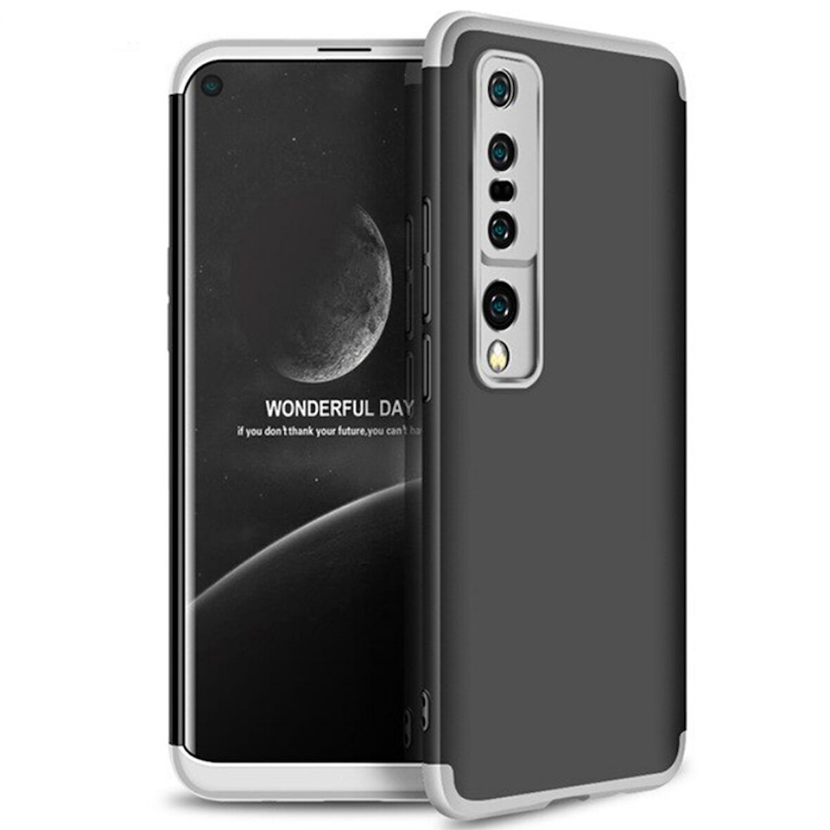 Xiaomi Mi 10 Pro Kılıf 3 Parça Slim Sert Silikon Kapak AYS