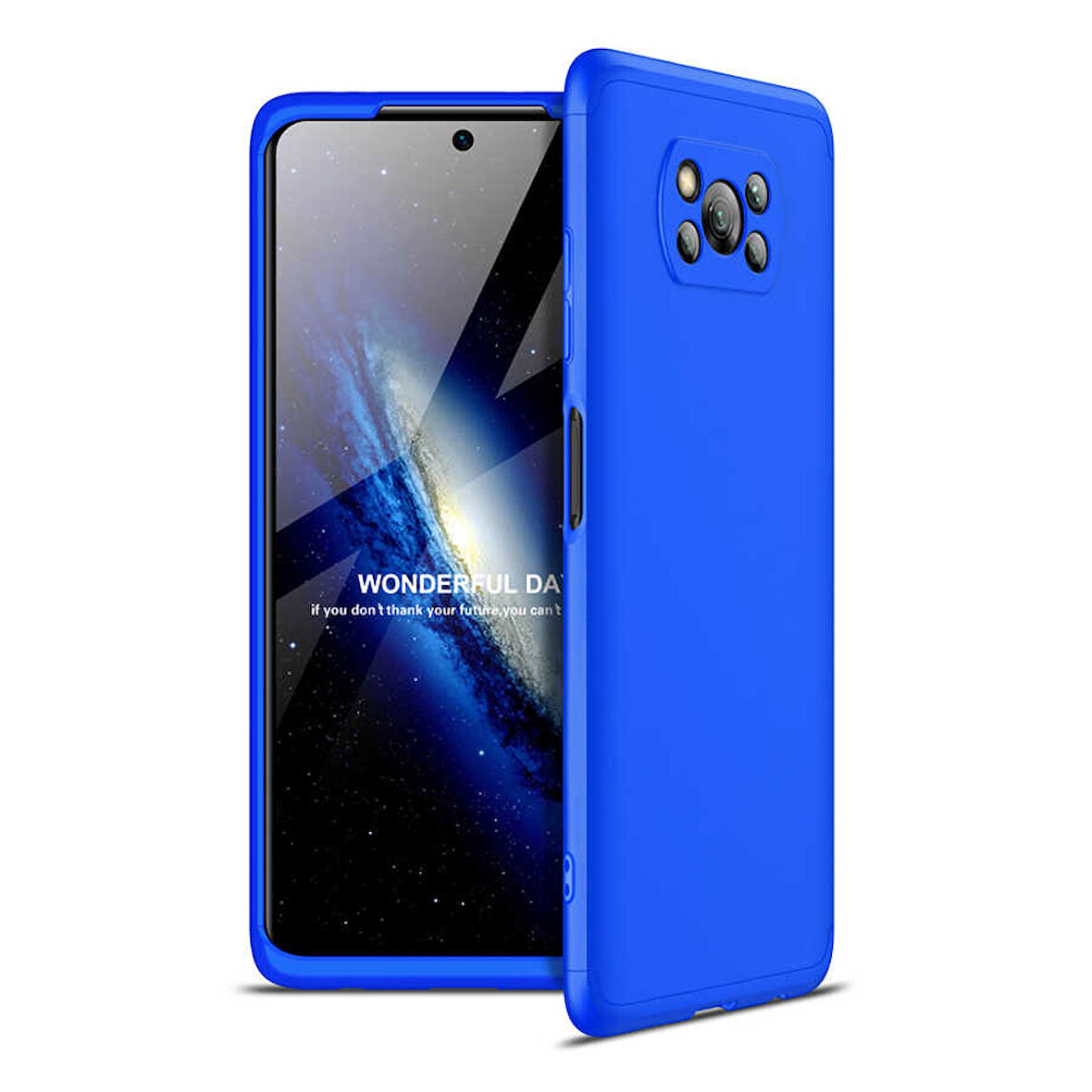 Xiaomi Poco X3 Kılıf 3 Parça Slim Sert Silikon Kapak AYS
