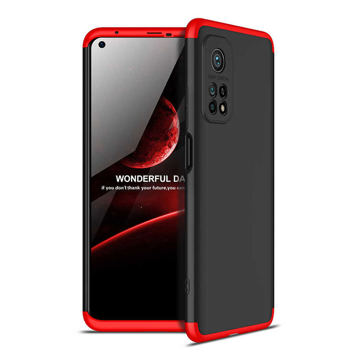 Xiaomi Mi 10T Pro 5G Kılıf 3 Parça Slim Sert Silikon Kapak AYS