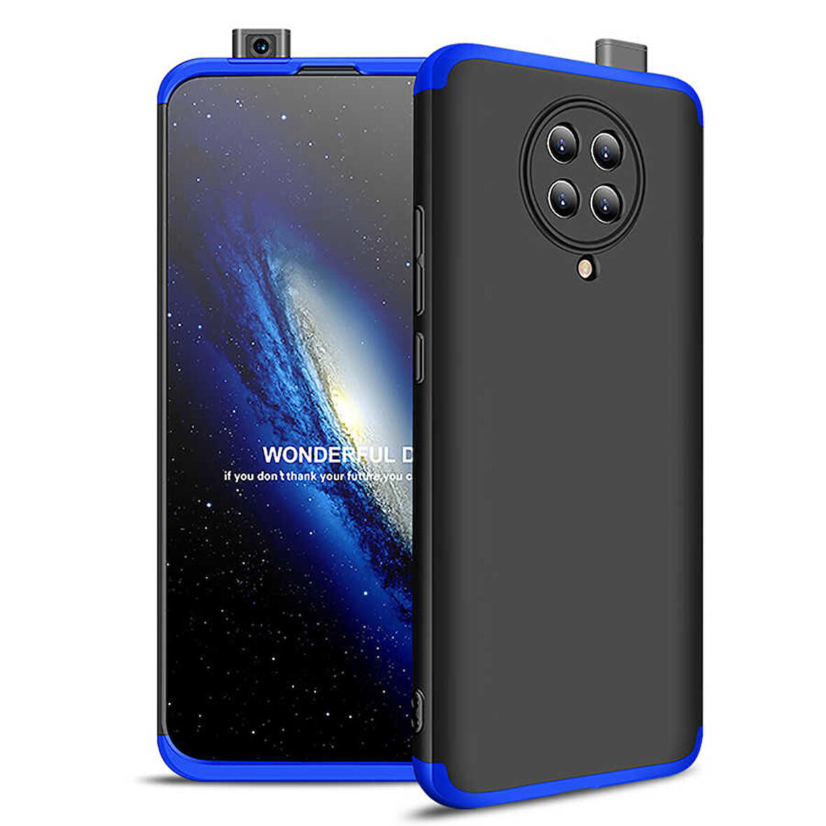 Xiaomi Poco F2 Pro Kılıf 3 Parça Slim Sert Silikon Kapak AYS