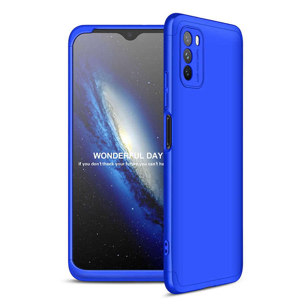 Xiaomi Poco M3 Kılıf 3 Parça Slim Sert Silikon Kapak AYS