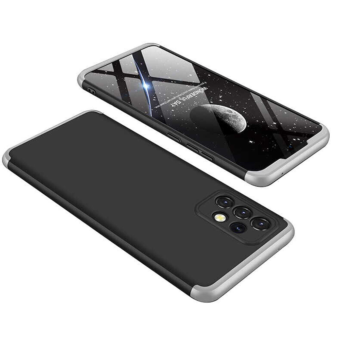 Samsung Galaxy A32 4G Kılıf 3 Parça Slim Sert Silikon Kapak AYS