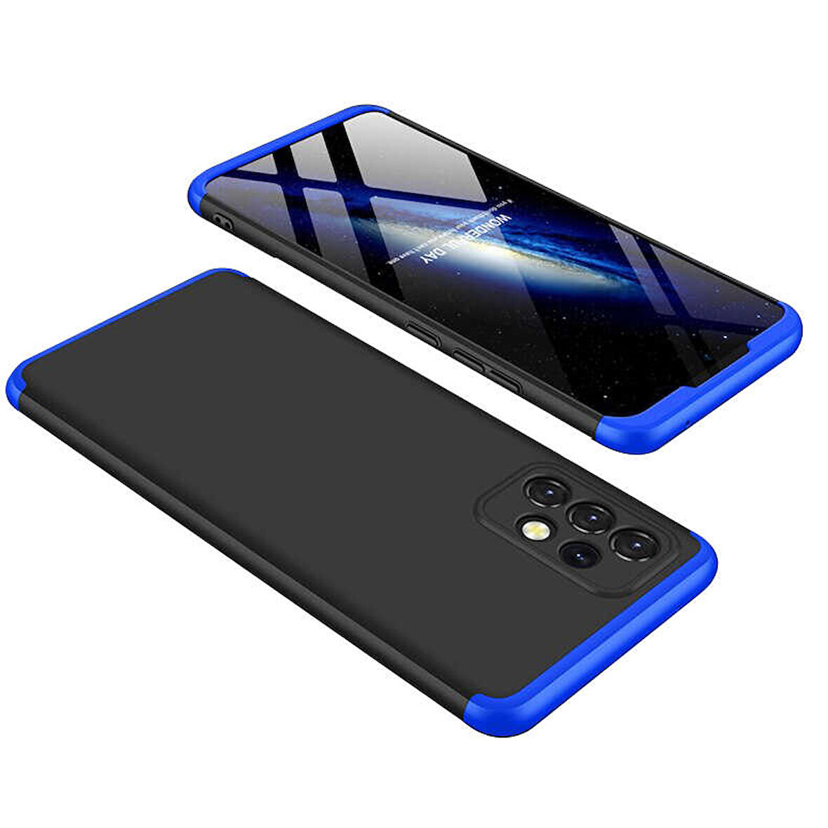 Samsung Galaxy A32 4G Kılıf 3 Parça Slim Sert Silikon Kapak AYS