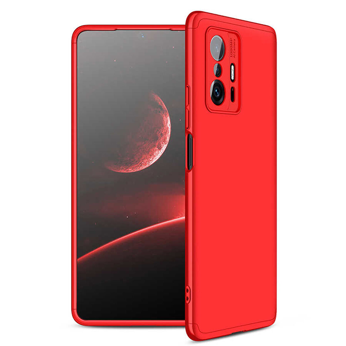 Xiaomi Mi 11T 5G Kılıf 3 Parça Slim Sert Silikon Kapak AYS