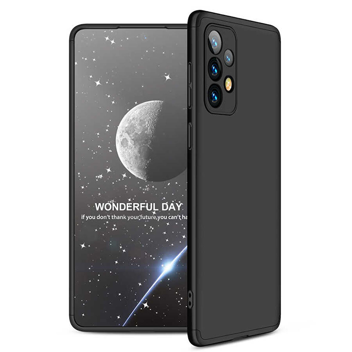 Samsung Galaxy A73 Kılıf 3 Parça Slim Sert Silikon Kapak AYS