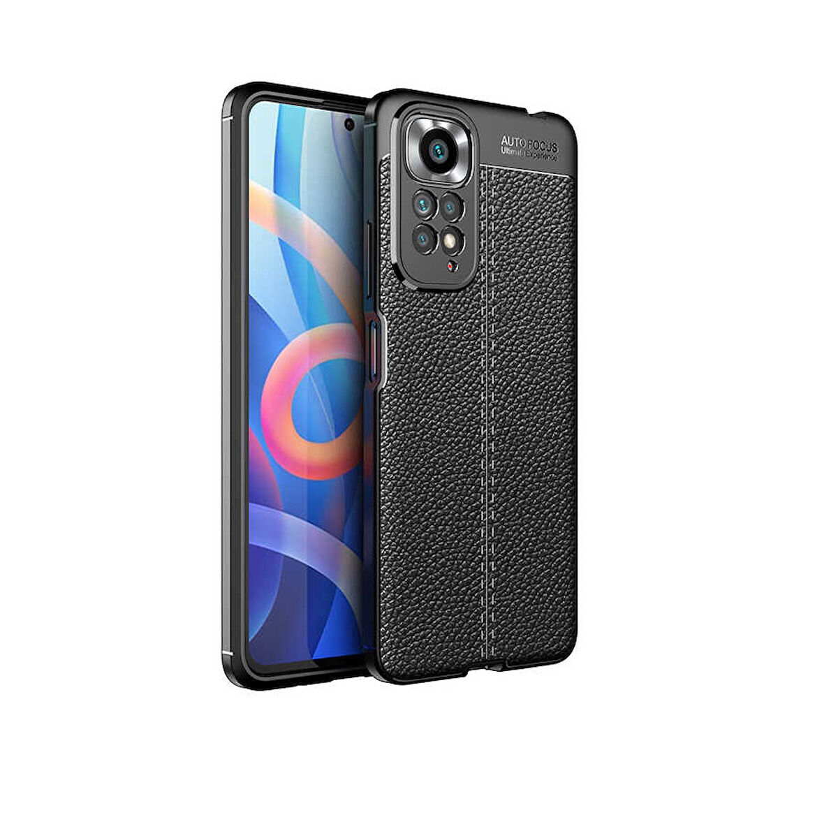 Xiaomi Redmi Note 11S Global Kılıf Deri Görünümlü Slim Silikon 