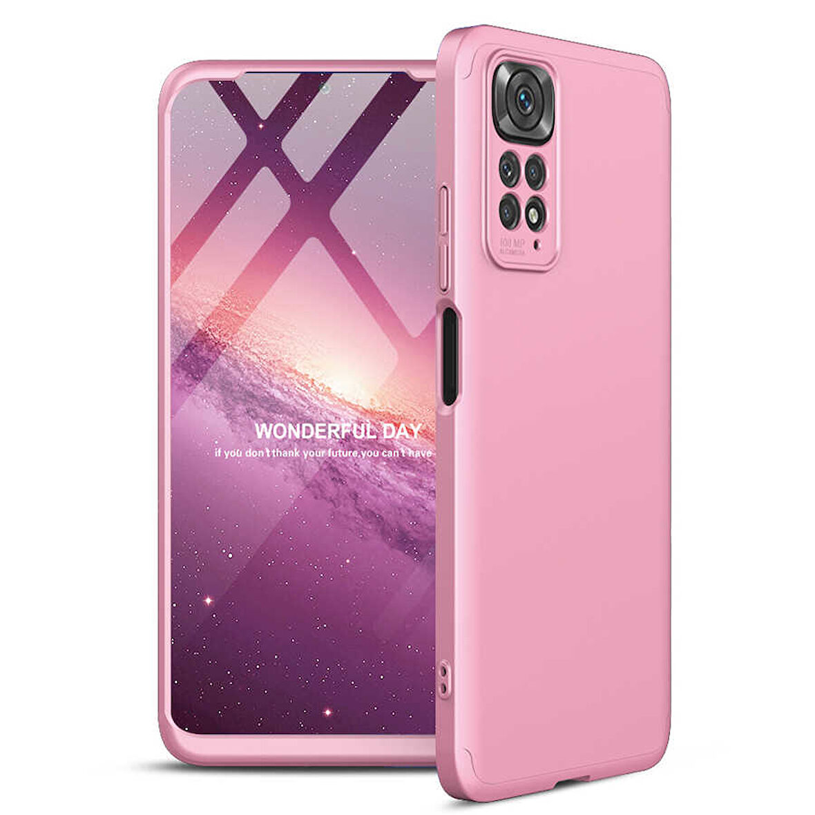 Xiaomi Redmi Note 11 Global Kılıf 3 Parça Slim Sert Silikon Kapak AYS