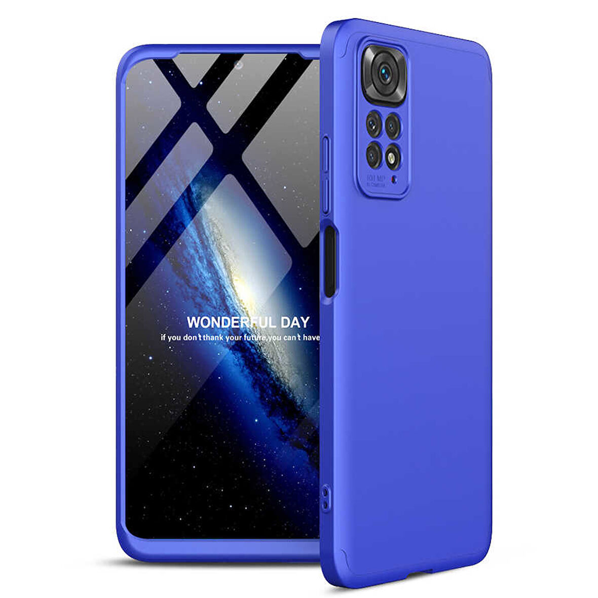 Xiaomi Redmi Note 11 Global Kılıf 3 Parça Slim Sert Silikon Kapak AYS
