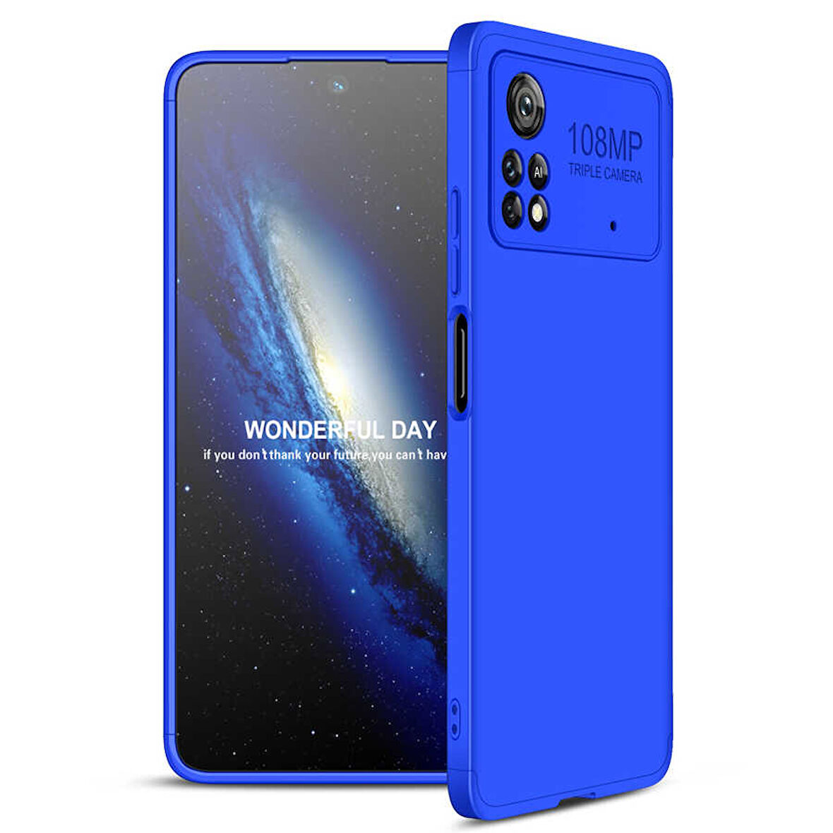 Xiaomi Poco X4 Pro 5G Kılıf 3 Parça Slim Sert Silikon Kapak AYS