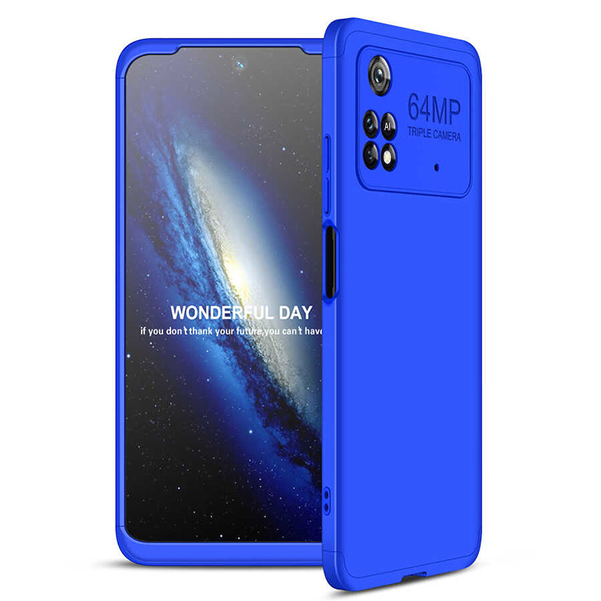 Xiaomi Poco M4 Pro 4G Kılıf 3 Parça Slim Sert Silikon Kapak AYS
