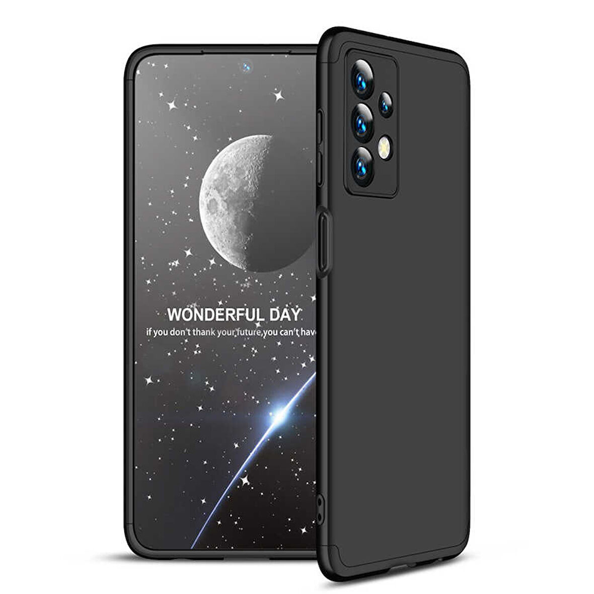 Samsung Galaxy A23 Kılıf 3 Parça Slim Sert Silikon Kapak AYS