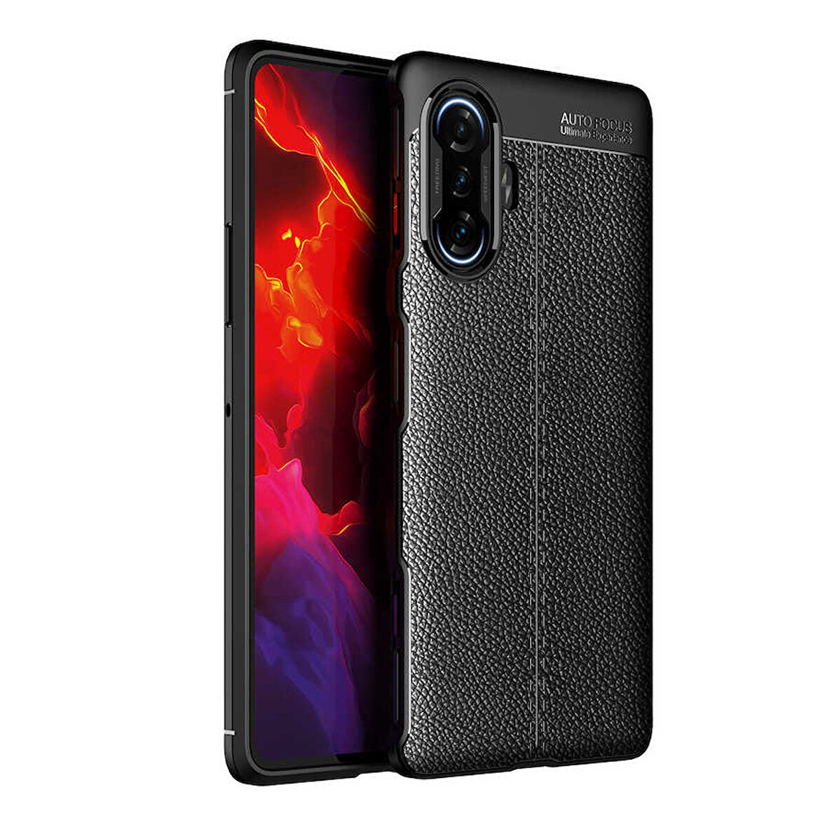 Xiaomi Redmi K40 Gaming Kılıf Deri Görünümlü Slim Silikon 