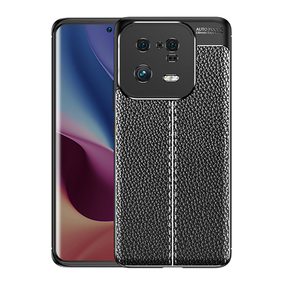 Xiaomi Mi 13 Pro Kılıf Deri Görünümlü Slim Silikon 