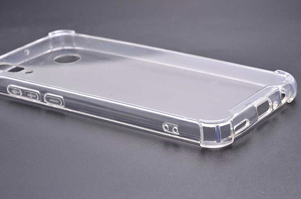 Huawei P Smart 2019 Anti Şok Darbe Emici Şeffaf Silikon Kılıf