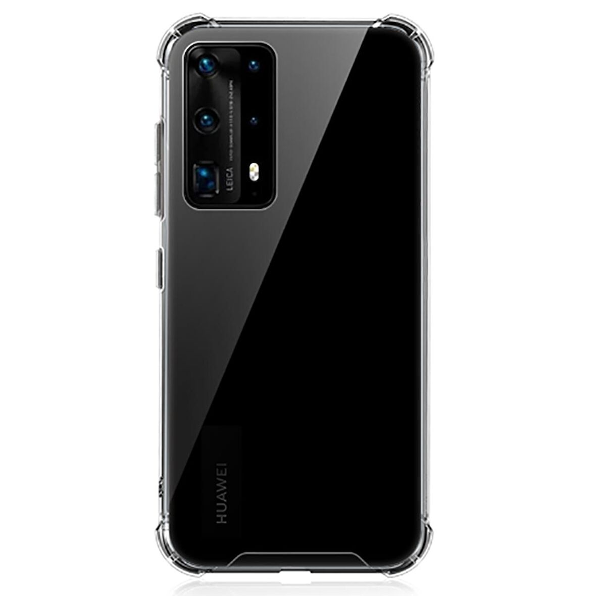 Huawei P40 Pro Anti Şok Darbe Emici Şeffaf Silikon Kılıf