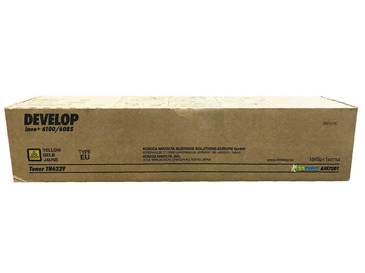 Develop TN-622 Sarı Orjinal Toner - Ineo +1085 / +1100
