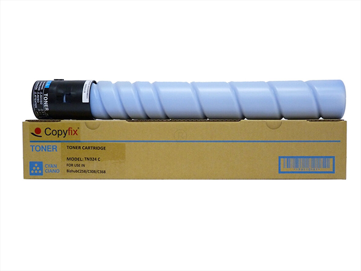 Konica Minolta TN-324C Mavi Toner Muadil, Bizhub C258, C368, A8DA450