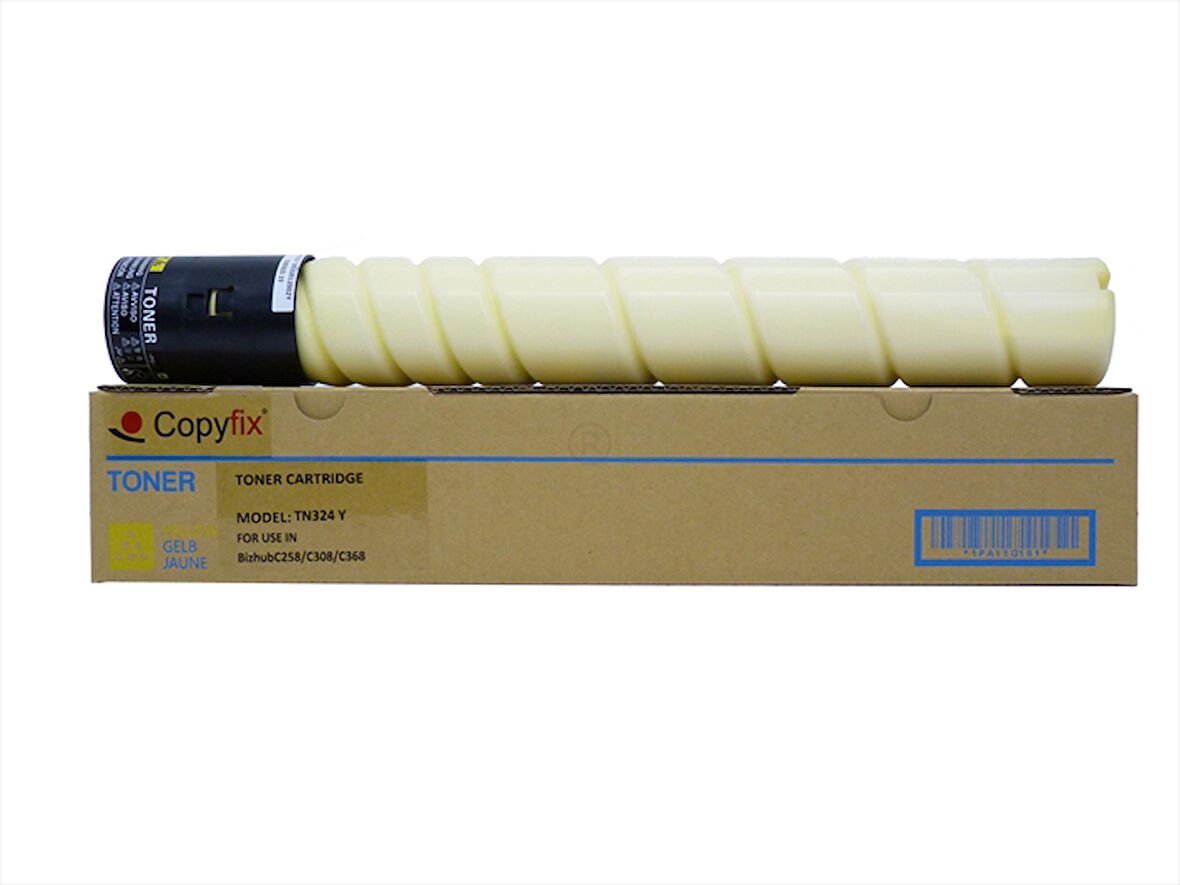 Konica Minolta TN-324Y Sarı Toner Muadil, Bizhub C258, C368, A8DA250