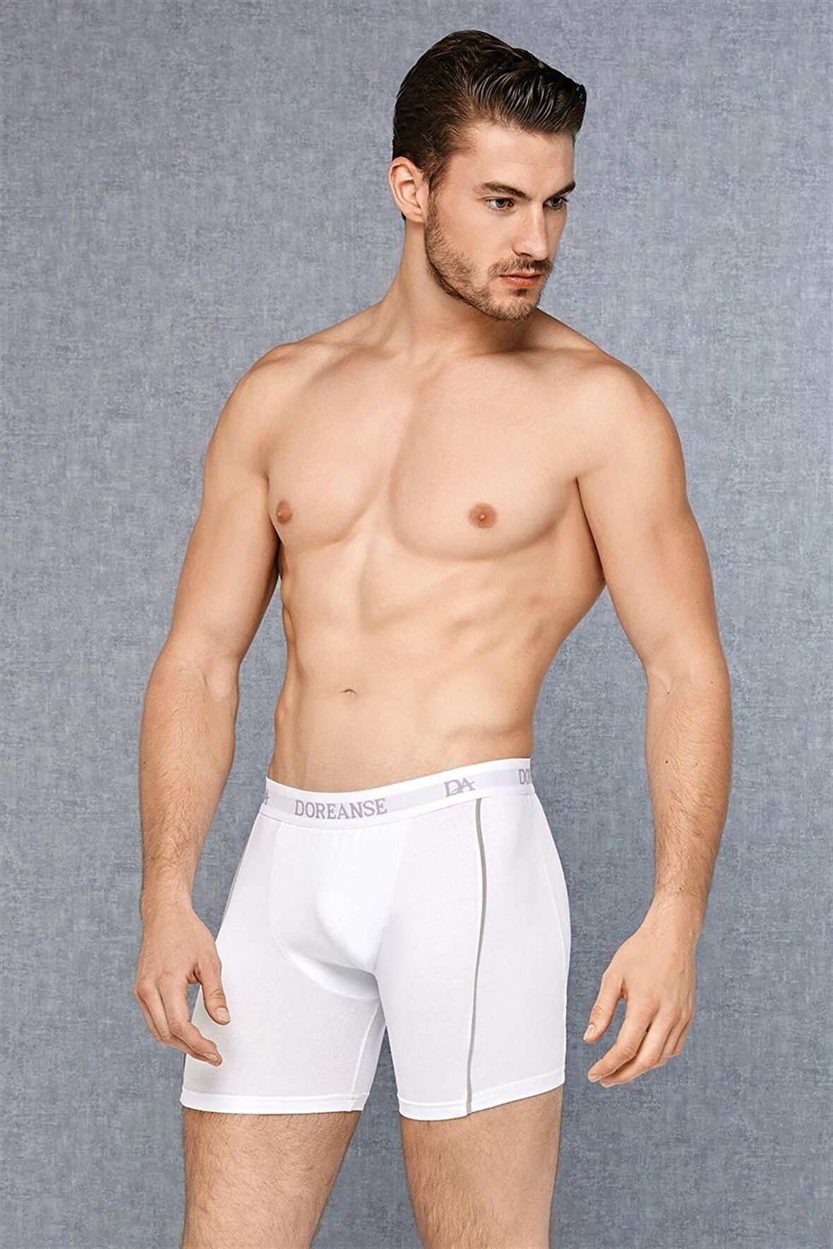 Erkek Modal Çizgili Normal Paça Boxer 1780