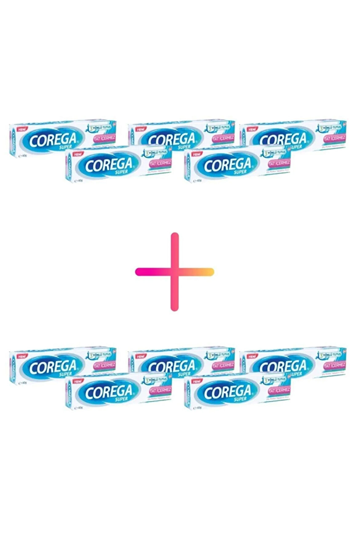 Super Diş Protezi Yapıştırıcı Krem Tatsız 40g X 10 Kutu