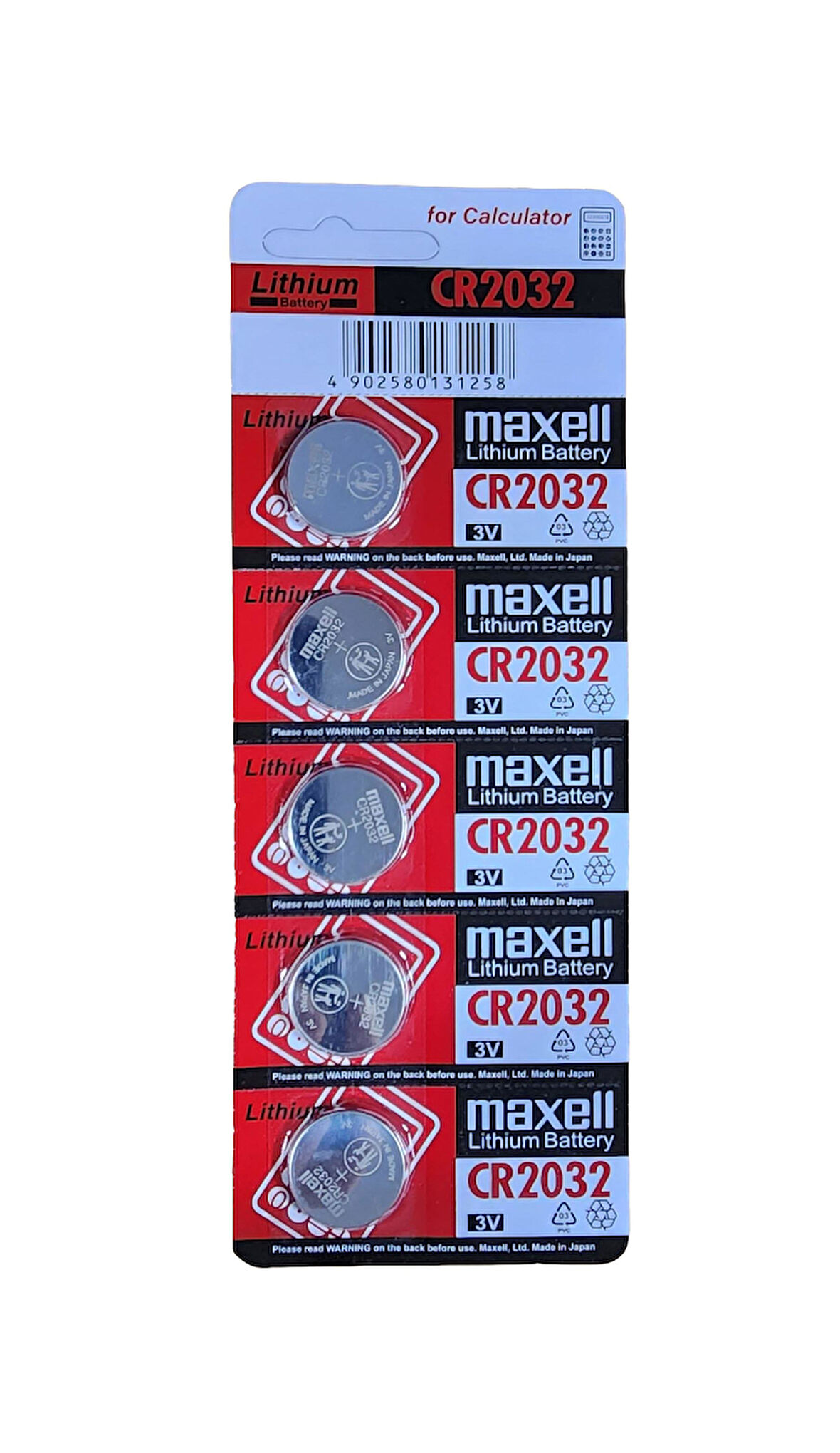 Maxell CR2032 3V Alkalin Pil - 5'li