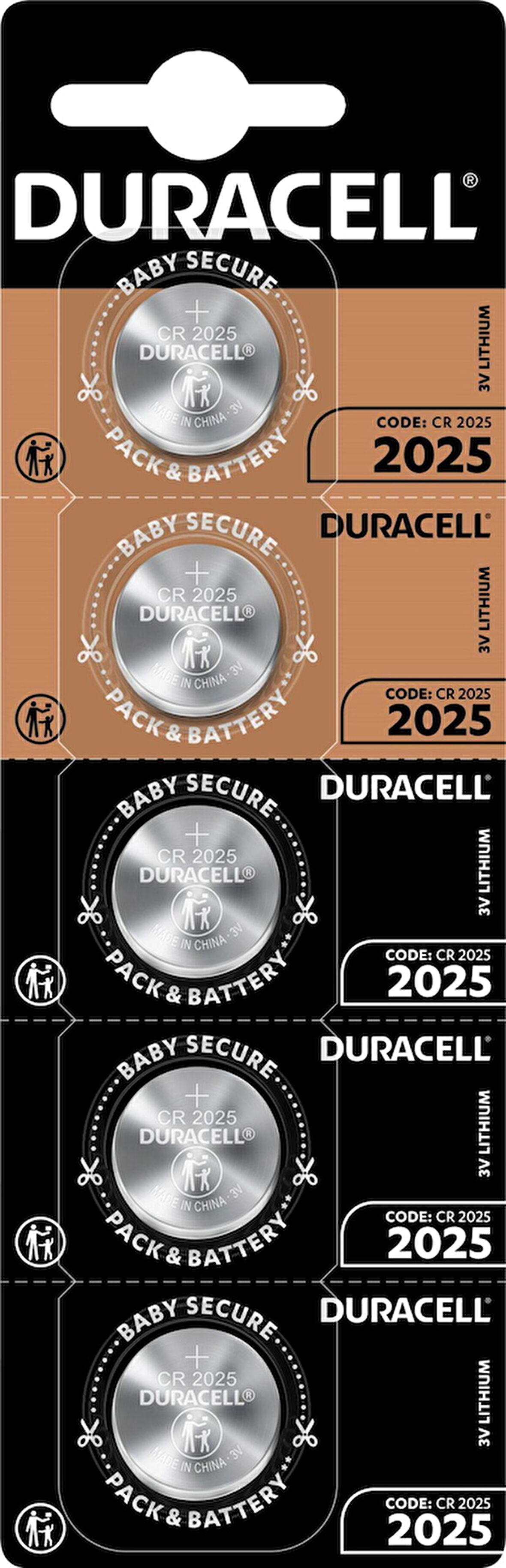 Duracell CR2025 3V Lityum Pil - 5 Adet