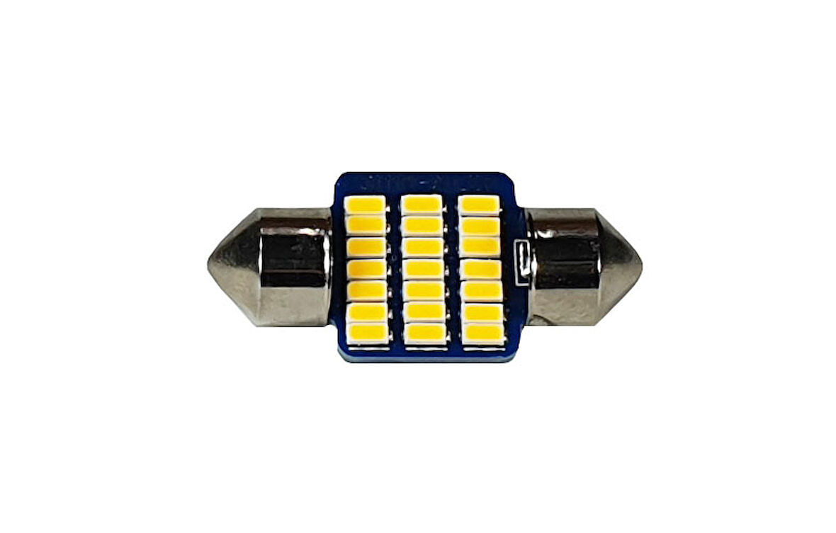 Sarı Renk Led Sofit Ampul 31mm - 21 SMD Ledli