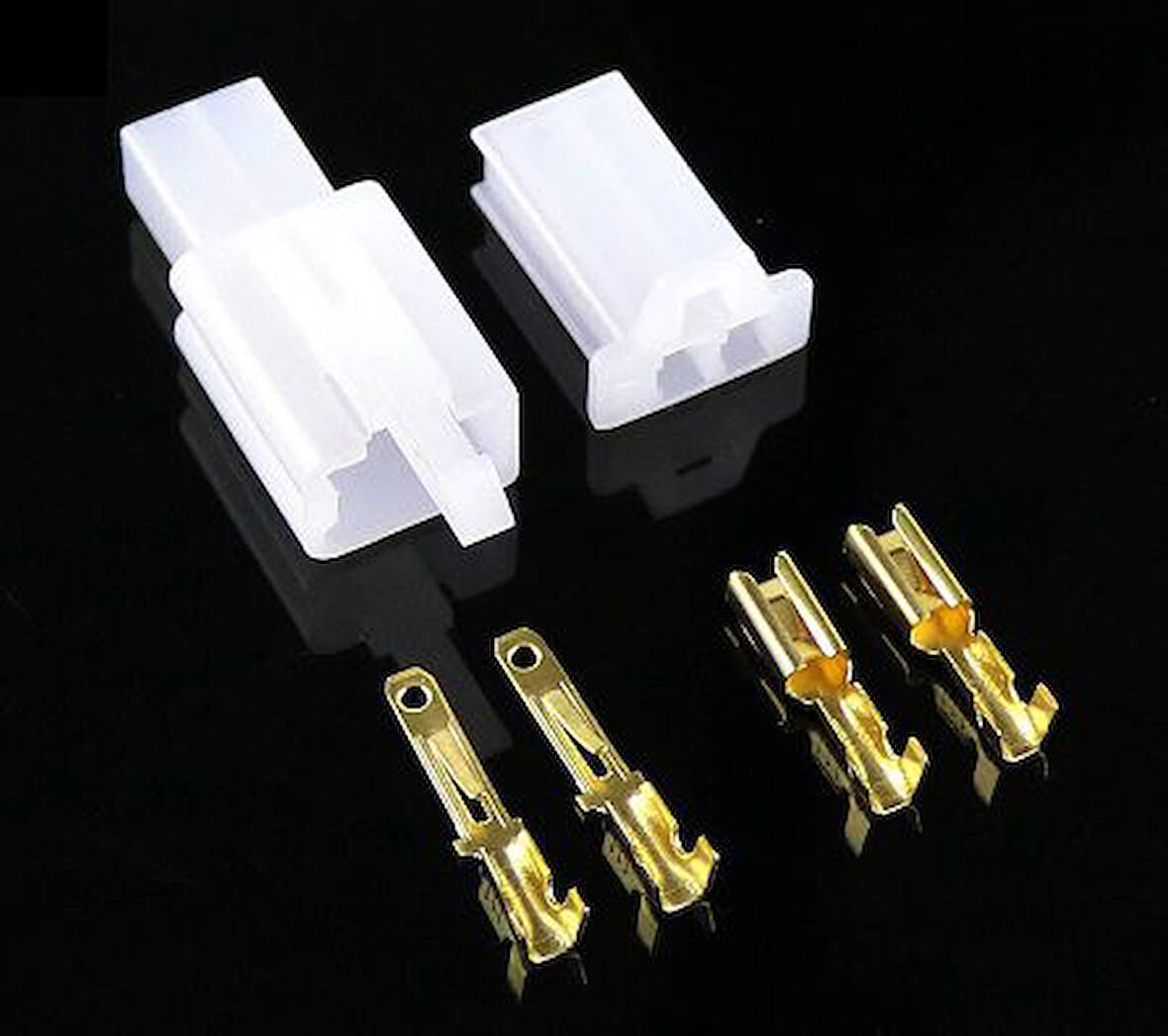 2 Pinli Tesisat Konnektörü - Tesisat Soketi (Otomobil vs) 25 Adet