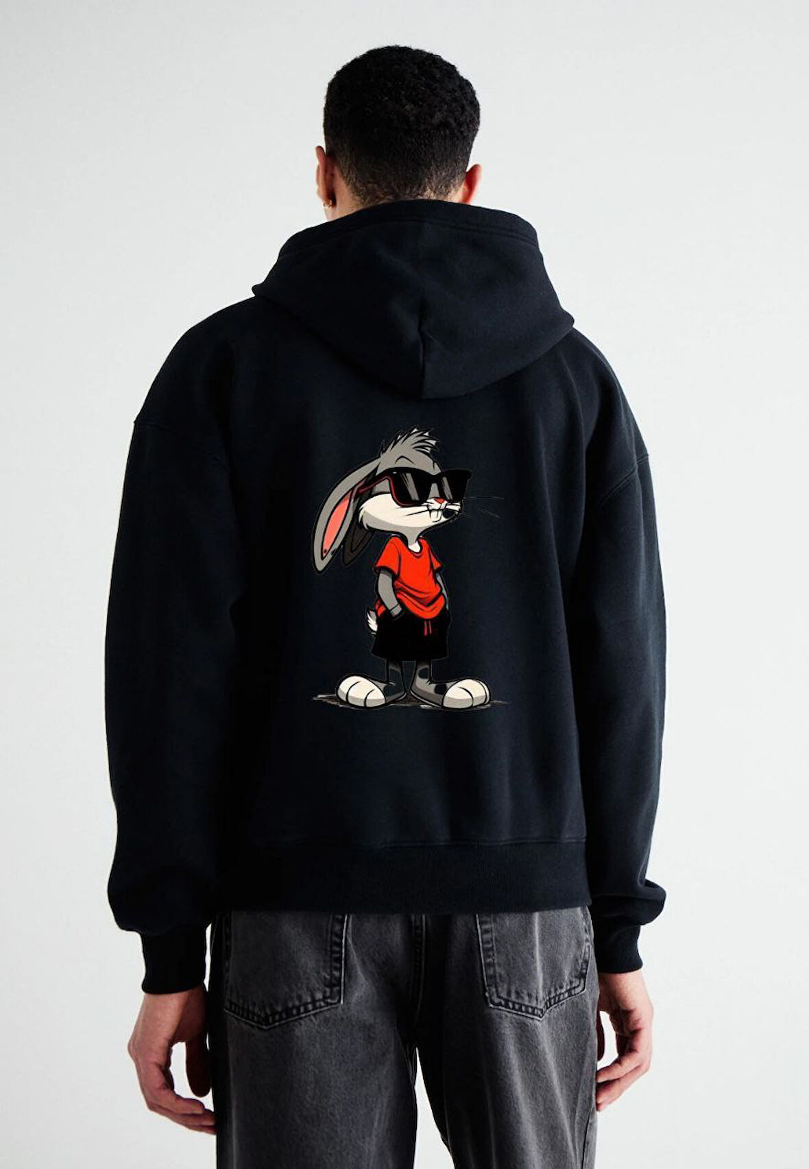 Baskılı Kapşonlu Sweatshirt FM1.13SA