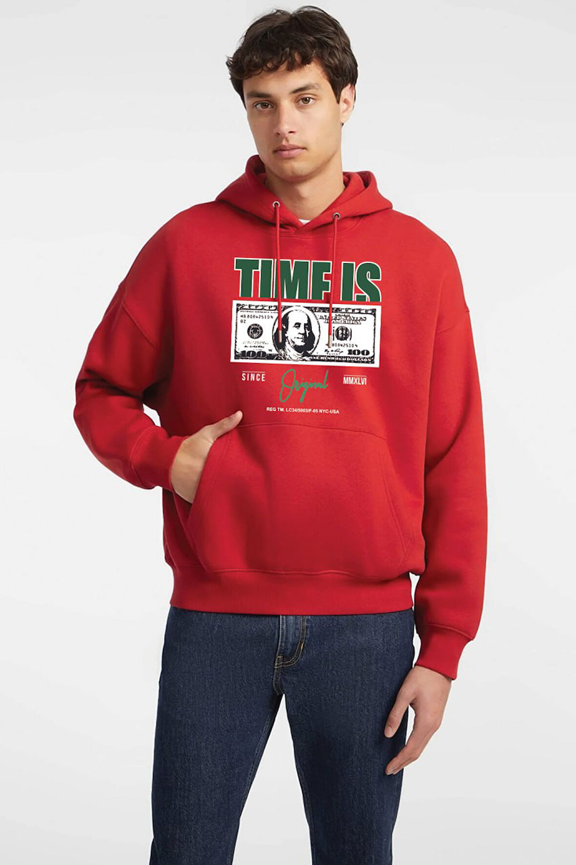 Baskılı Kapşonlu Sweatshirt FM1.103KÖ