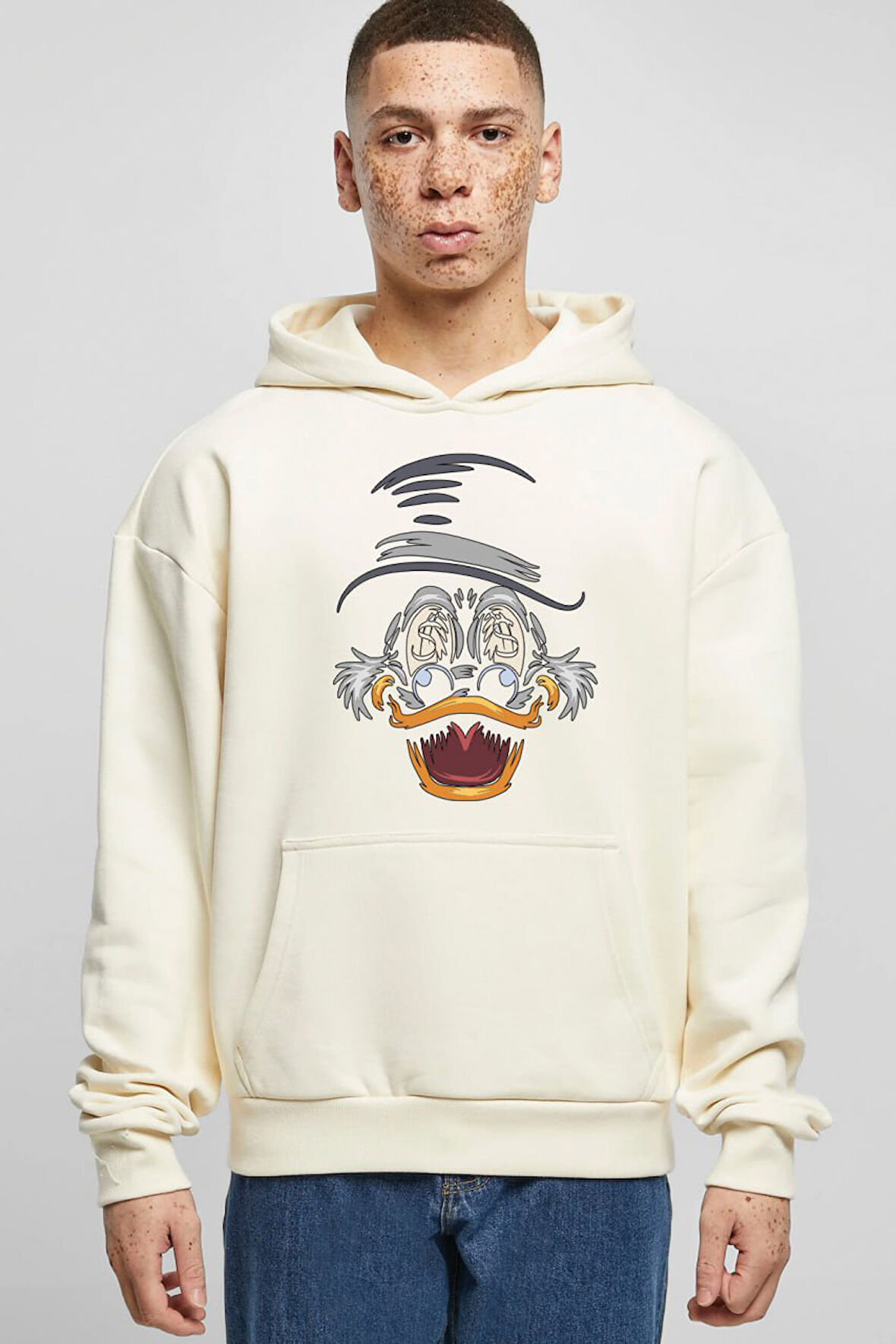Baskılı Kapşonlu Sweatshirt FM1.109BJÖ