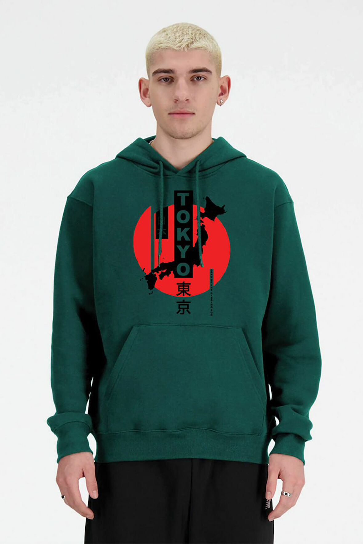 Baskılı Kapşonlu 3 İplik Sweatshirt FM1.113YÖ