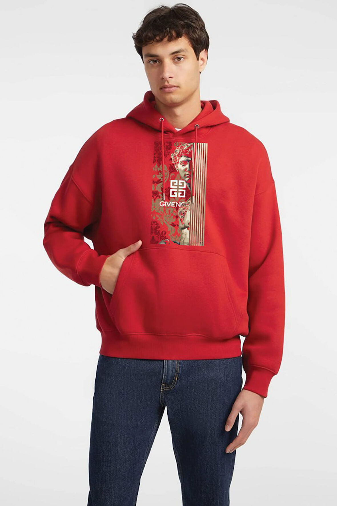 Baskılı Kapşonlu Sweatshirt FM1.120KÖ