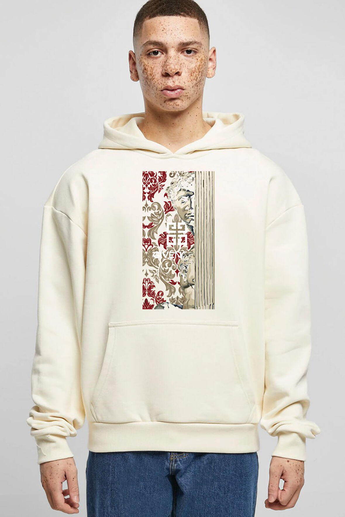 Baskılı Kapşonlu Sweatshirt FM1.120BJÖ