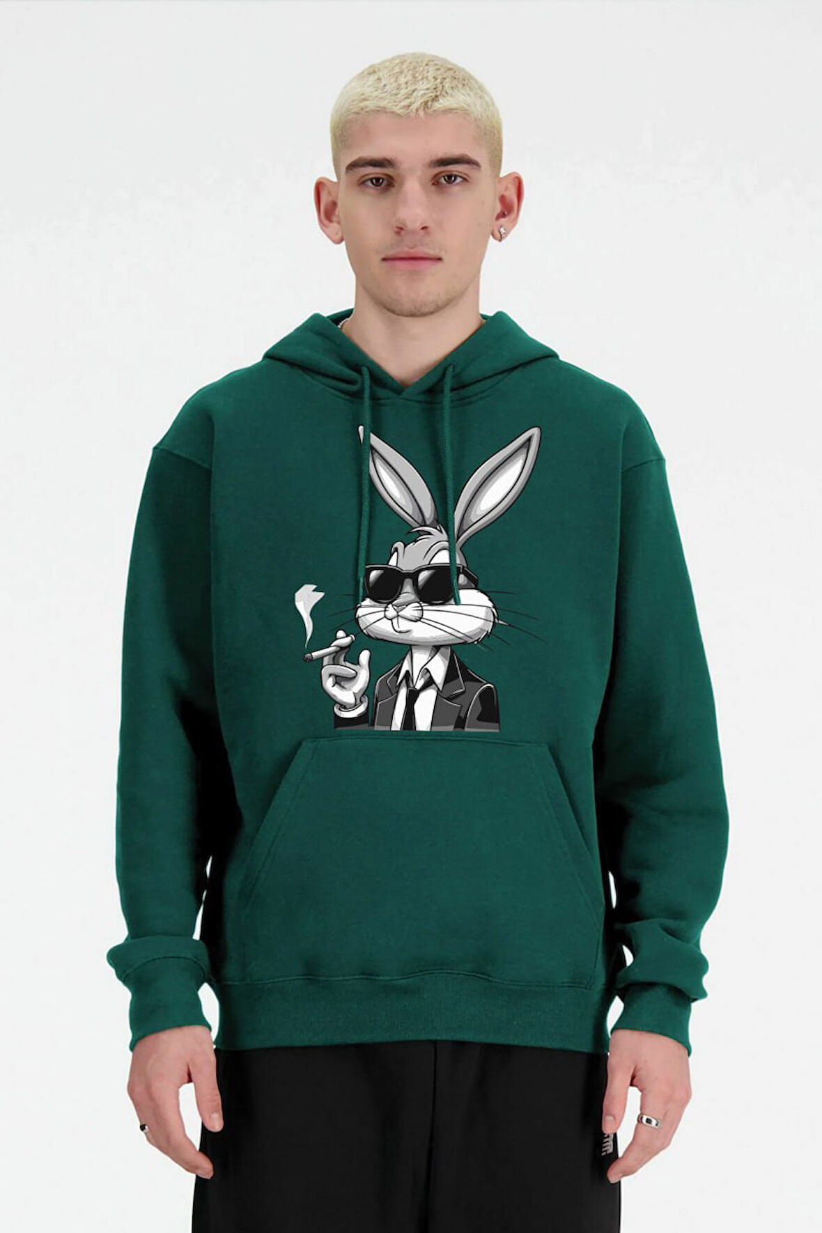 Baskılı Kapşonlu Sweatshirt FM1.123YÖ