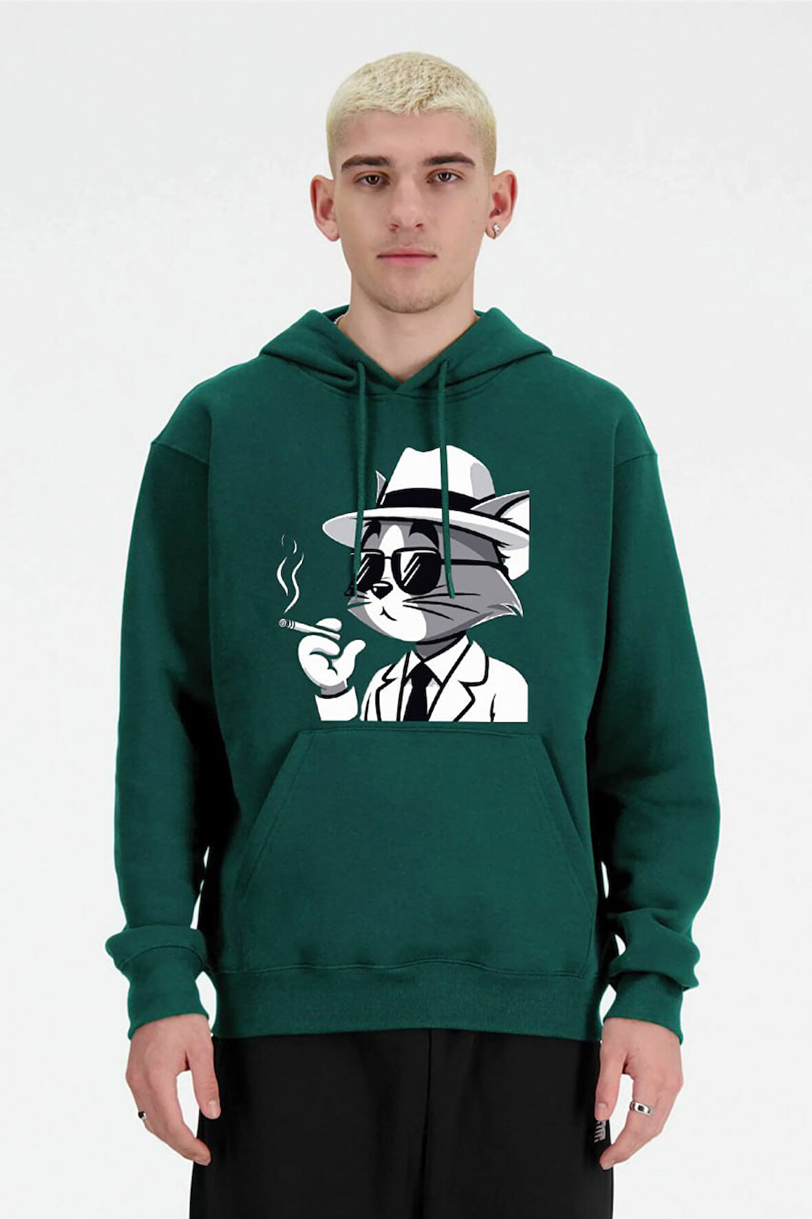 Baskılı Kapşonlu Sweatshirt FM1.124YÖ