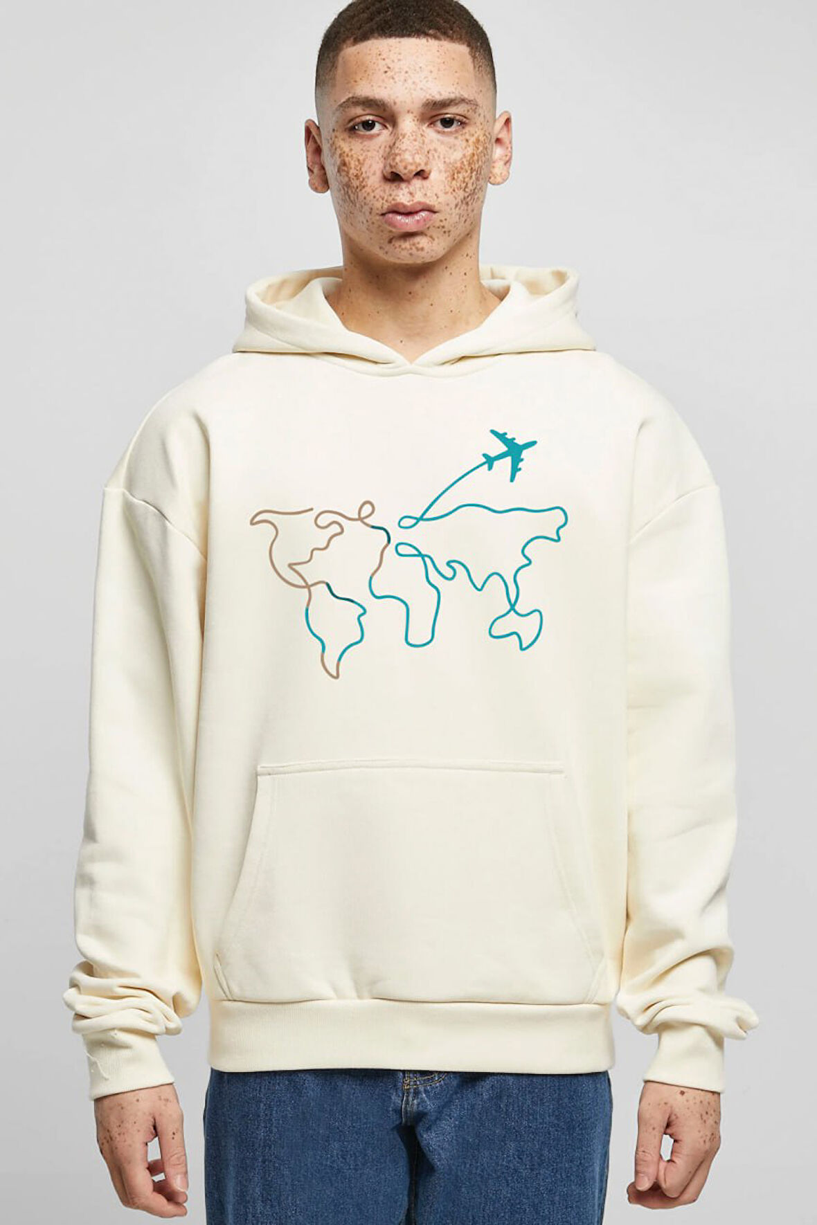 Baskılı Kapşonlu Sweatshirt FM1.126BJÖ