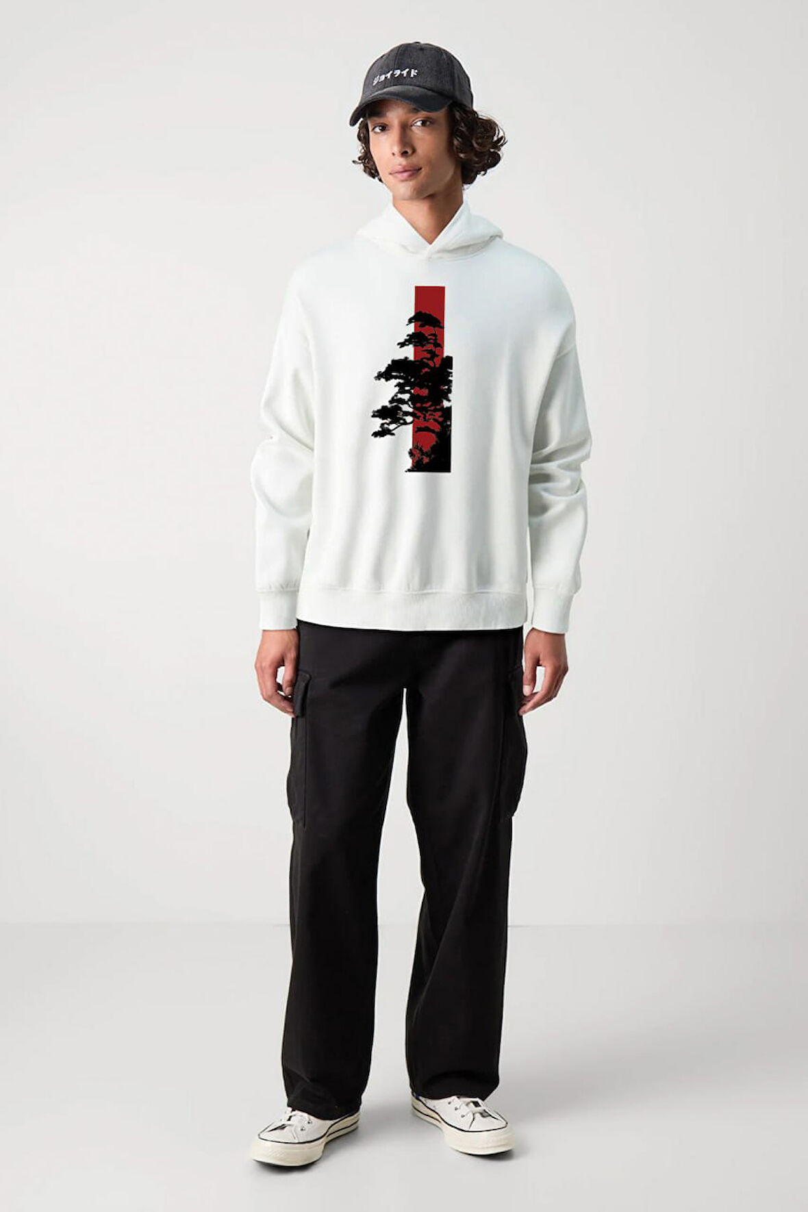 Baskılı Kapşonlu Sweatshirt FM1.127BÖ