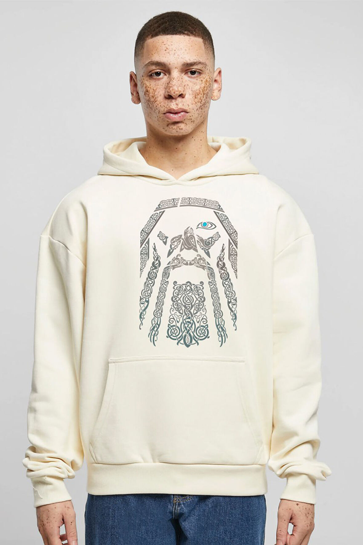 Baskılı Kapşonlu Sweatshirt FM1.136BJÖ