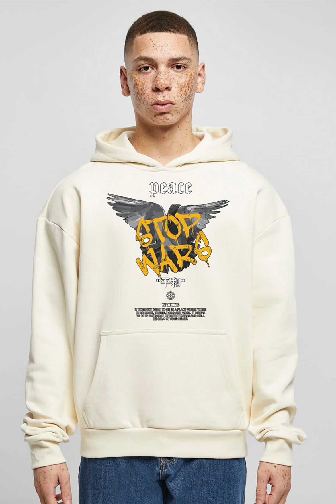 Baskılı Kapşonlu Sweatshirt FM1.137BJÖ