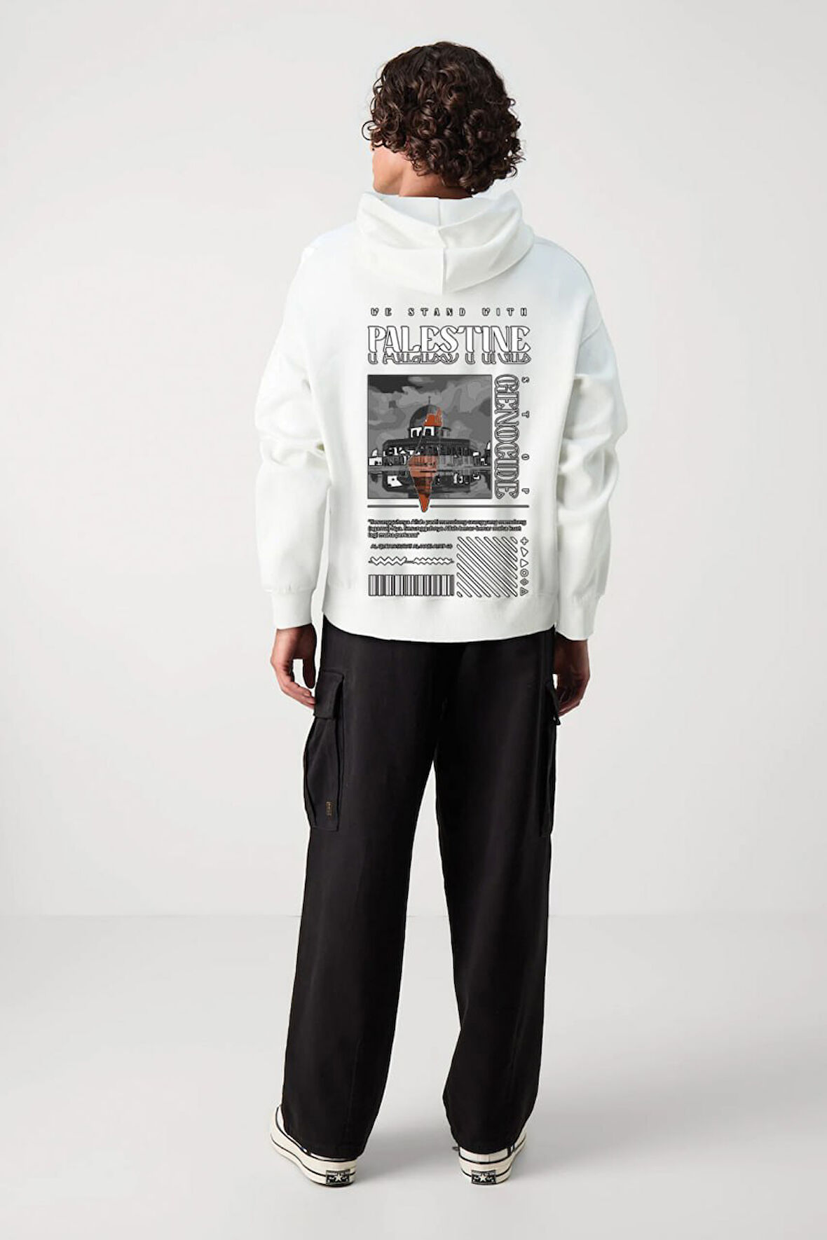 Baskılı Kapşonlu Sweatshirt FM1.147BA