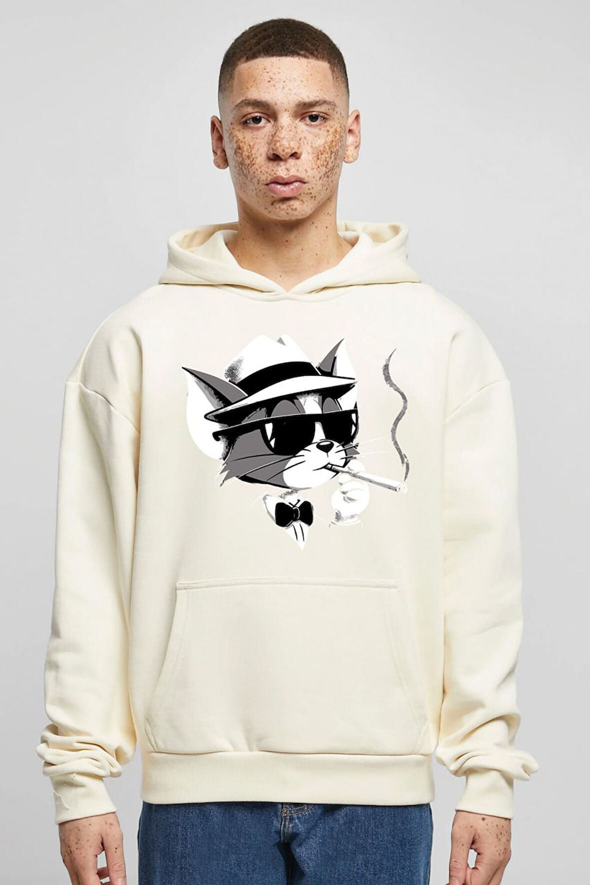 Baskılı Kapşonlu Sweatshirt FM1.148BJÖ