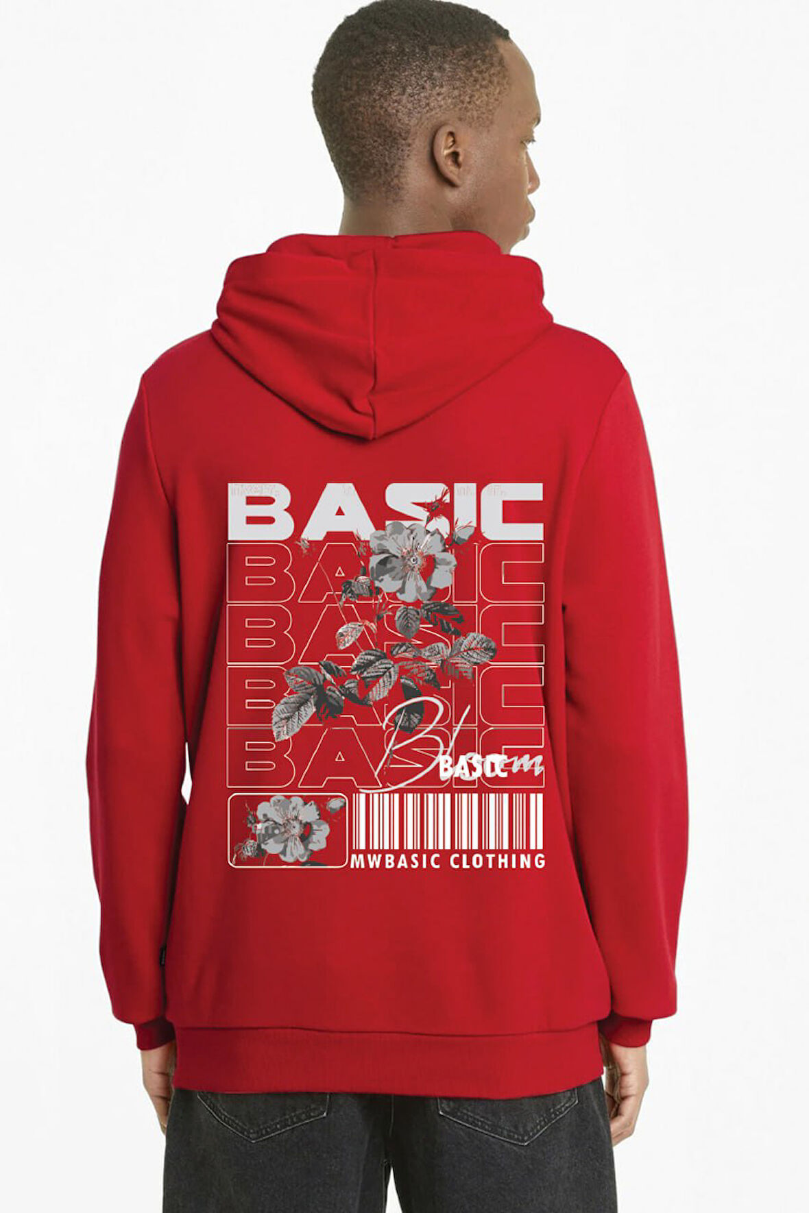 Baskılı Kapşonlu Sweatshirt FM1.150KA