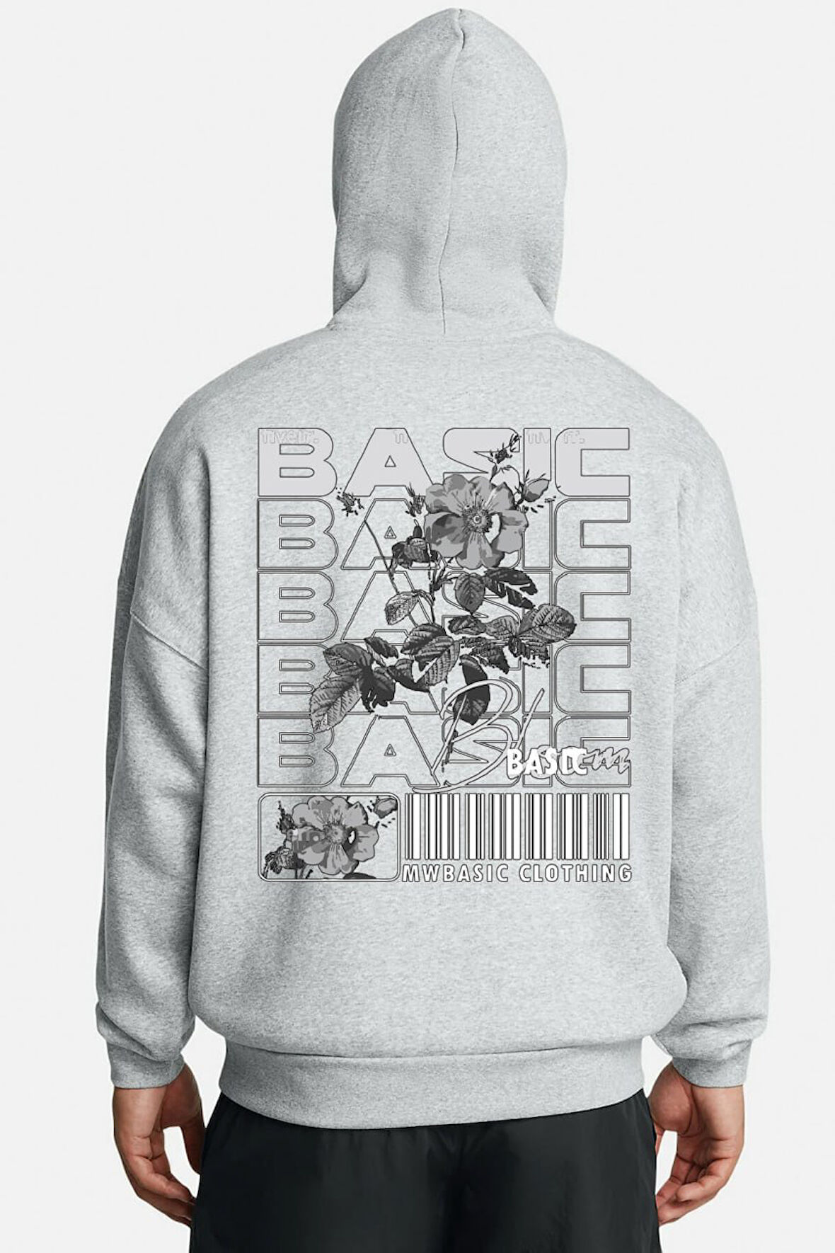 Baskılı Kapşonlu Sweatshirt FM1.150GA