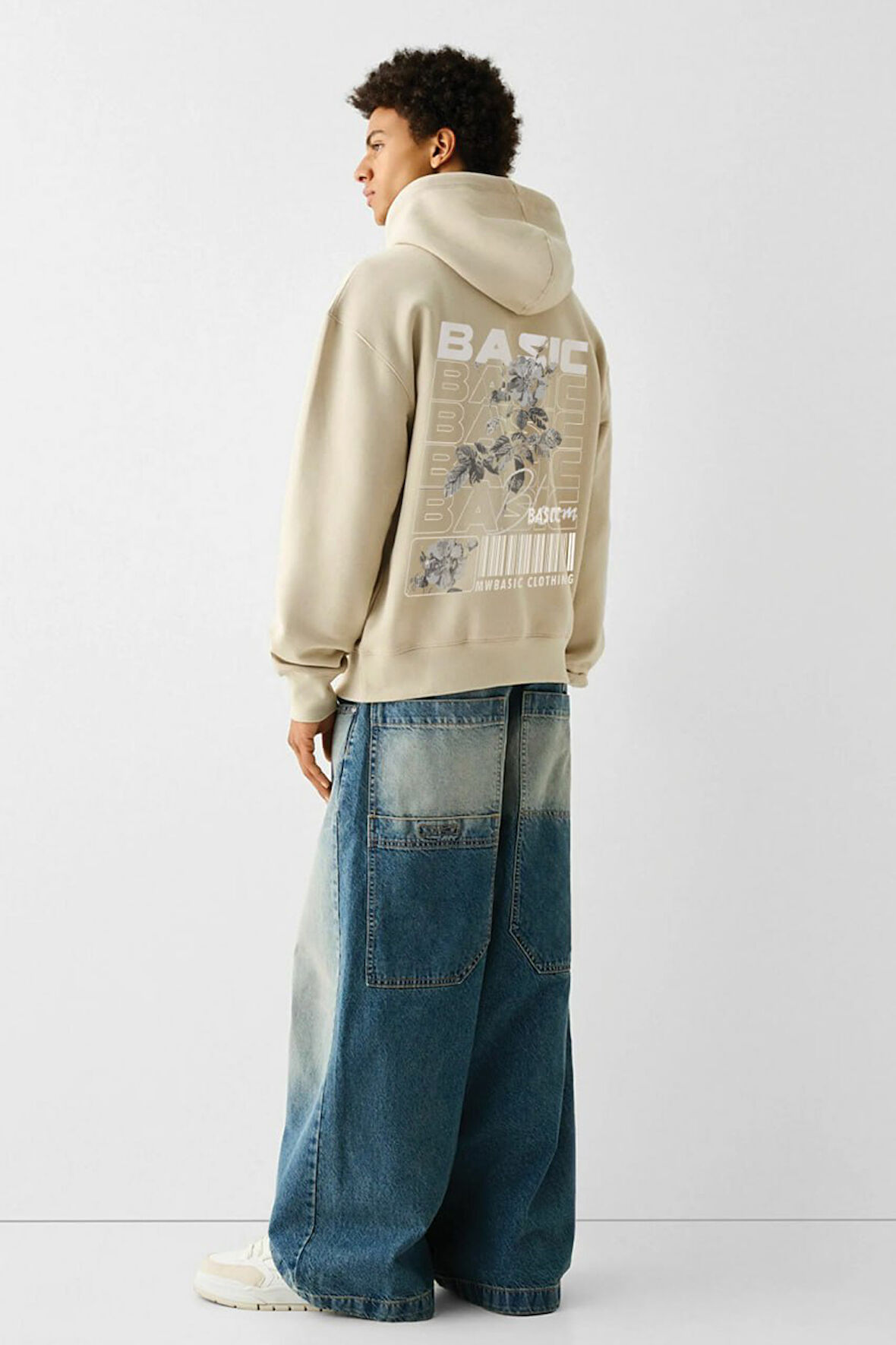 Baskılı Kapşonlu Sweatshirt FM1.150BJA