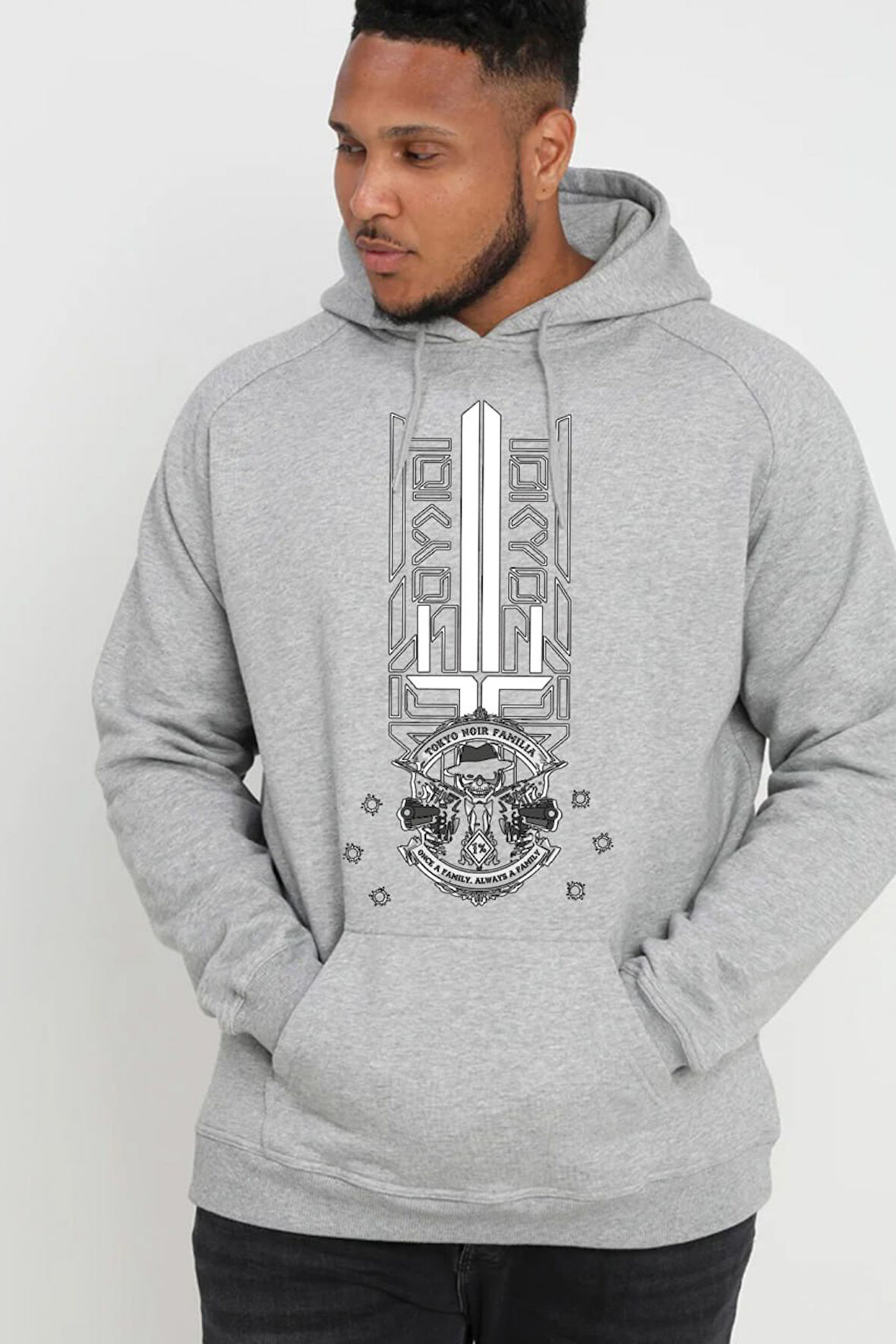 Baskılı Kapşonlu Sweatshirt FM1.151GÖ