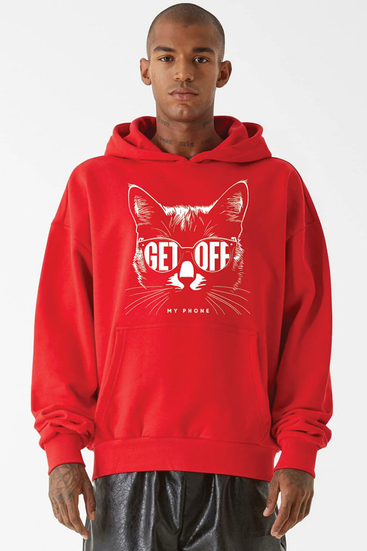 Baskılı Kapşonlu Sweatshirt FM1.152KÖ